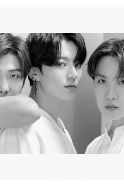 Universal BTS Ανοιχτό:ε |   Rm, Jungkook και J-hope Ξύλινη Διακοσμητική Αφίσα...
