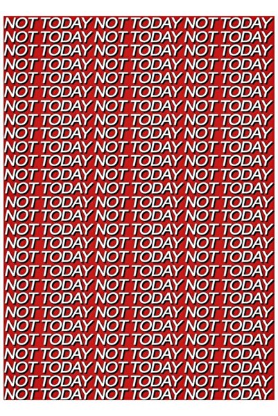 Universal Bts - Not Today Painting Wooden Poster Decorative Code3153