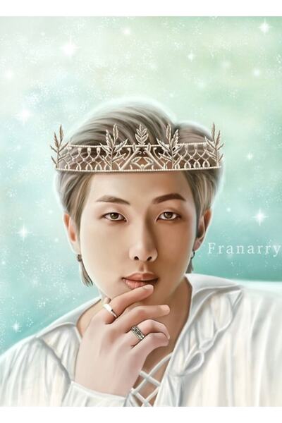 Universal Tablou prințul Poster din lemn decorativ Bts Rm Kod2646