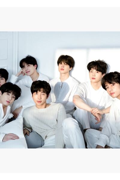 Universal Bts Tear - 2019 Group Photo Painting Ξύλινη διακοσμητική αφίσα με κ...
