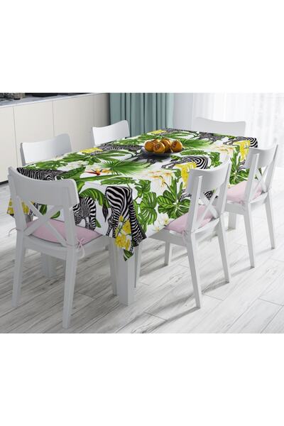 Realhomes Egzotični zebra dizajn, moderni stolnjak otporan na mrlje sa pozadi...