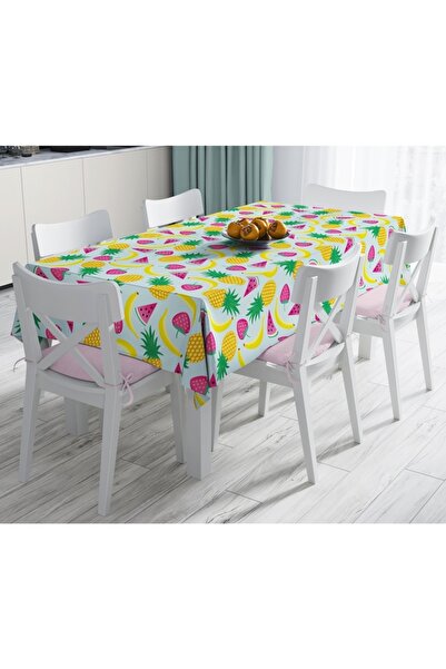 Realhomes Față de masă rezistentă la pete cu imprimare digitală cu design special