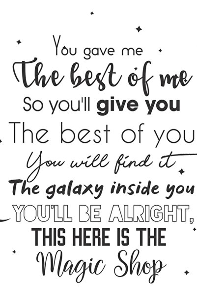 Universal Magazinul Magic - Poster decorativ din lemn Bts Tablo Cod3346