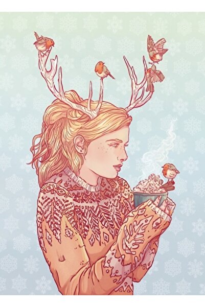 Universal Poster decorativ din lemn cu pictură cu doamnele de decembrie