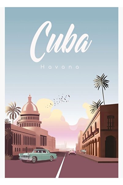 Universal Havana Cuba Retro Tavel Poster Painting Wood Poster Decorative