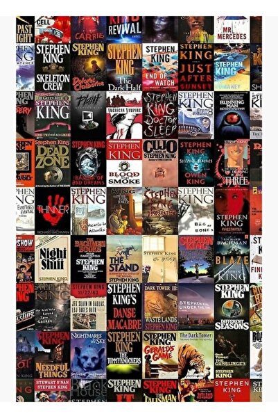 Universal Stephen King Romanları Tablo Ahşap Poster Dekoratif