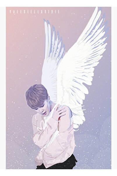 Universal Πεσμένος Άγγελος - Ξύλινη Διακοσμητική Αφίσα BTS Jimin με Κωδικό 1793