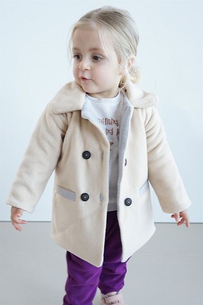 ipek atlas Girl's 100% Cotton Anti-Sweat Four-Layer Muslin Lined Fleece Coat