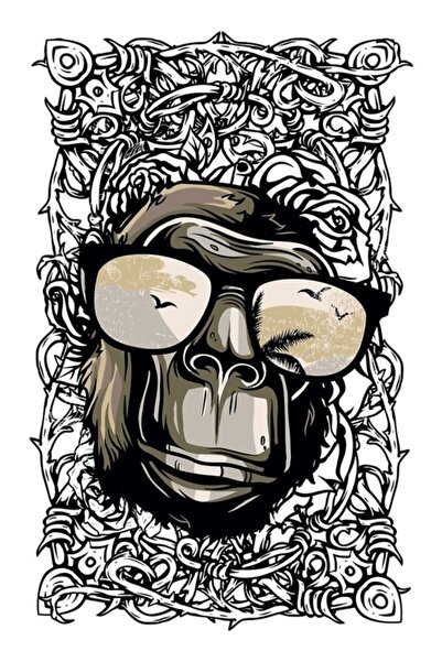 Universal King Kong Καλοκαιρινά Γυαλιά Ηλίου Ξύλινη Διακοσμητική Αφίσα Ζωγραφ...