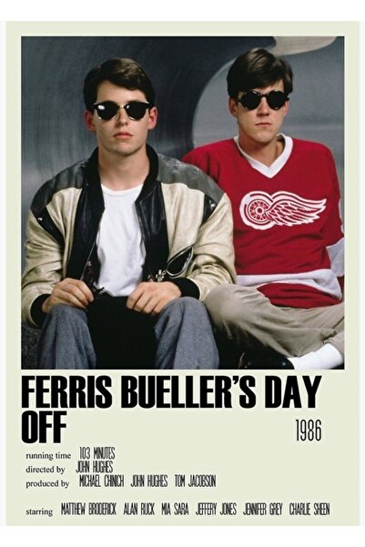 Universal Η μέρα του Φέρις Μπιούλερ είναι ανανεωμένη! Εναλλακτική (4) Ξύλινη ...