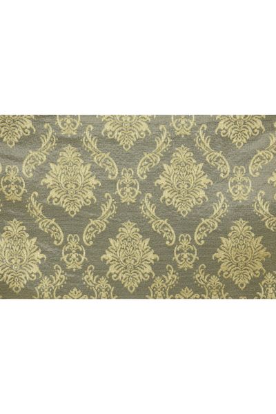 AKÇA TEKSTİL Damaks Model Gold Color Single Wing Ready-made Planted Pleated Background Curtain 75*260 Cm