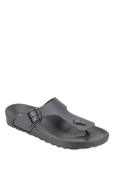 Kinetix Selly Black Women's Cork Slippers