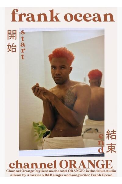 Universal Frank Ocean Channel Orange Poster Painting Wooden Poster Decorative