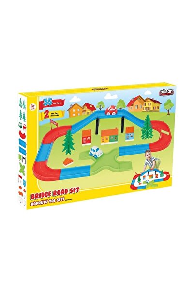 PİLSAN Köprülü Yol Seti 35 Parça Köprülü Yol Oyun Seti