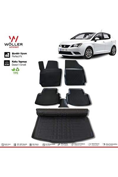 wöller Seat Ibiza Paspas Bagaj Havuzu Set 2017 Sonrası Uyumlu 3d Ultraflex Set