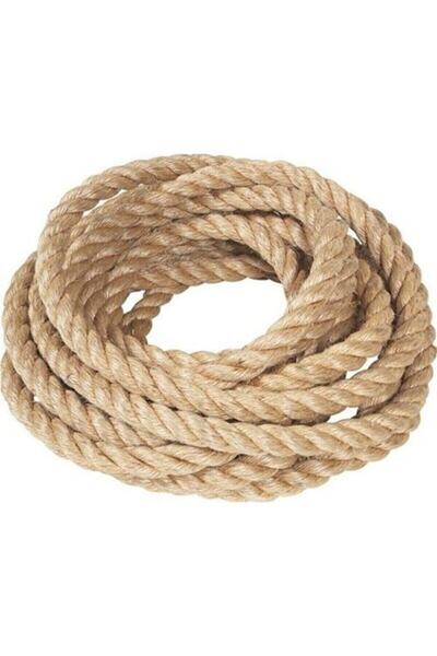3M 10 Mm 20 Metre Jüt Halat Ip Dekoratif Hasır Ip