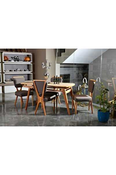 VOWTURKEY Palace Iskandinav Masa Takımı - Mutfak- Salon Masa Takımı