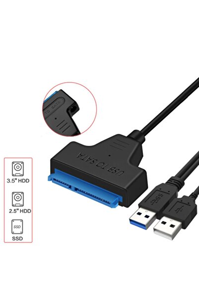 aogo Usb 3.0 Sata 2.5/3.5 Inç Ssd Hdd Adaptör Destekli Sata Usb Çevirici Kabl...