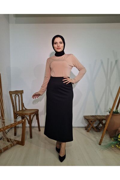 Kayra Black Modest Fashion Skirts Styles Prices Trendyol