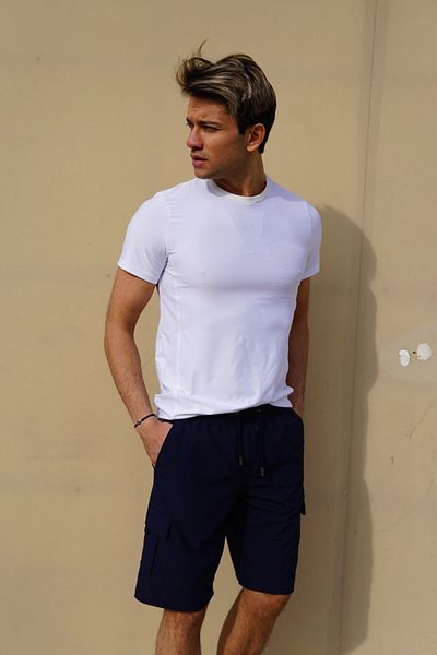 C&City Ανδρικό μαγιό Lycra C1444 Navy Blue