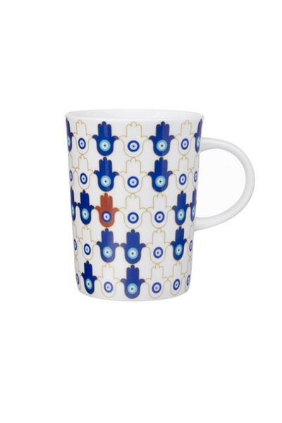 Paşabahçe Abundance Hand Dark Blue Porcelain Mug 305cc
