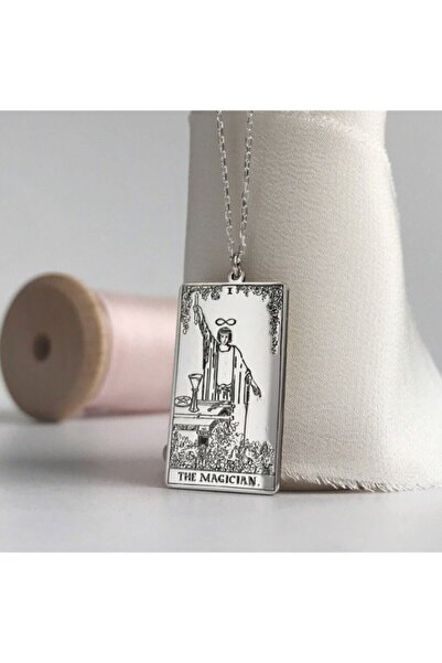 Redstone Store 925 Ayar Gümüş Tarot The Magician Büyücü Kolye