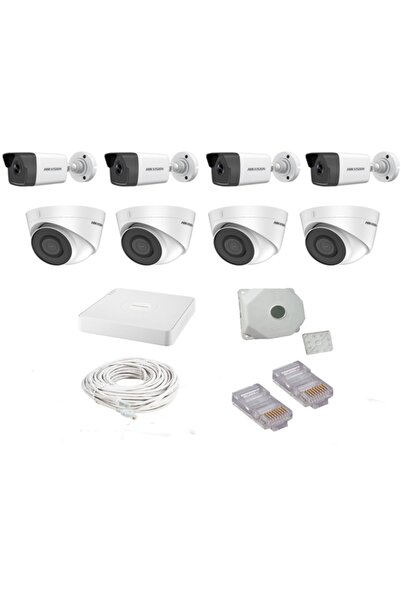 Hikvision Hıkvısıon 2mp Nvr 1080p 8 Adet Fullhd Ip Güvenlik Kamera Seti