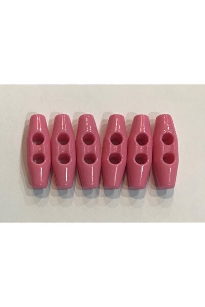 Öztürk Пластмасови копчета за овчарка 25 мм, 6 броя, тъмно розови