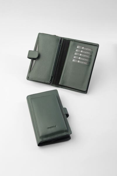 CENGİZ PAKEL Hakiki Deri Jandarma Telefonlu Notluk 13651-siyah