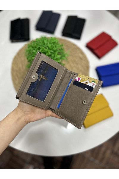 DERKON Juno Genuine Leather Mini Mink Wallet