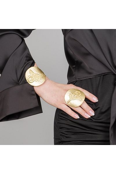 ZeyDor Accessories Gold Tughra Bracelet Set 12028