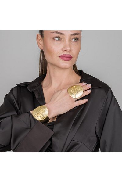 ZeyDor Accessories Gold Tughra Bracelet Set 12028