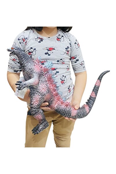 toysandmore Godzilla Büyük Boy Hayvan 43x32 Cm 2 Farklı Gerçekci Sesli Soft Y...