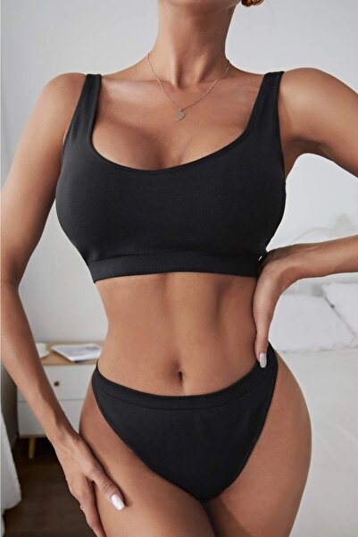 Fancy&Dancy Kadın Siyah Bustiyerli Iç Çamaşır Takımı