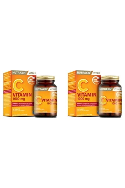 Nutraxin فيتامين سي 1000 ملغ مكمل غذائي 30 قرص × 2