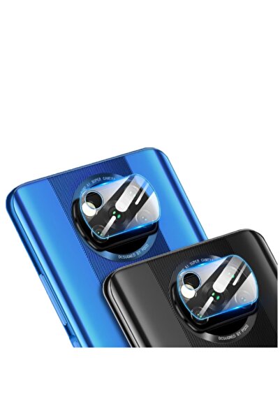 zore Xiaomi Poco X3 Pro Uyumlu Nano Kamera Lens Koruma Camı Şeffaf