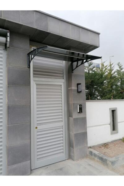 GARDENPLAST 4a Groups - Yeni Kapı Üstü Pratik Plastik Sundurma 100x120 Cm - Bronz