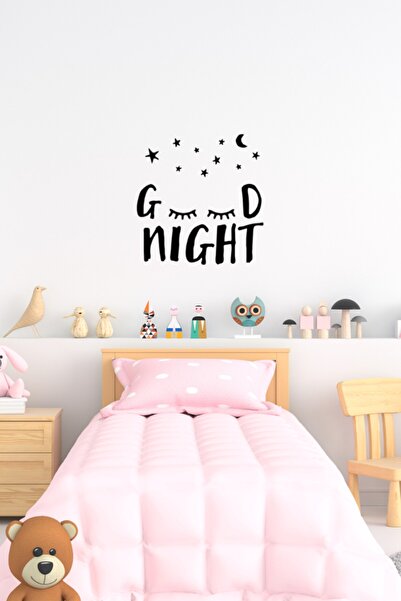 MIGNATIS Αυτοκόλλητο τοίχου με κείμενο Good Night, Διακόσμηση σπιτιού, Αυτοκό...