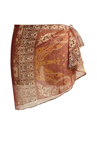 Hazeila Studio Kahverengi Mini Pareo