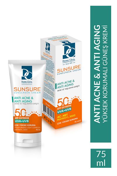 Dermo Clean Sunsure Sunscreen Series - Anti Acne, 75 ml
