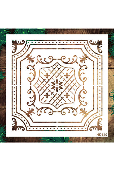 STENCİLTASARIM Stencil Tasarım Hd140- Dekoratif Duvar, Fayans Ve Eşya Boyama Şablonları