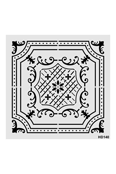 STENCİLTASARIM Stencil Tasarım Hd140- Dekoratif Duvar, Fayans Ve Eşya Boyama Şablonları