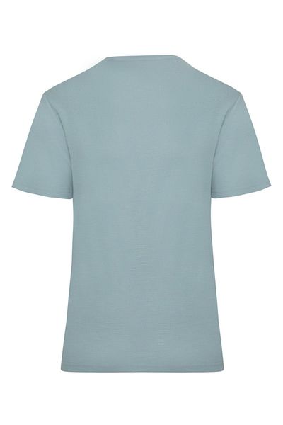 Hatemoğlu Tricou albastru cu model slim fit, 100% bumbac