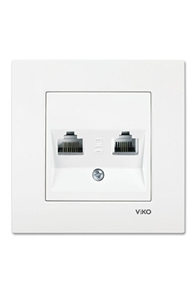 VİKO Karre Beyaz Data+nümeris Cat6+cat3