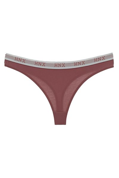 HNX Γυναικεία εσώρουχα Mink Cotton Jacquard Rubber Thong