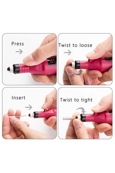KOZMEDİKO Professional Electric Manicure Pedicure Set Nail File Care Set Nail Polish Remover