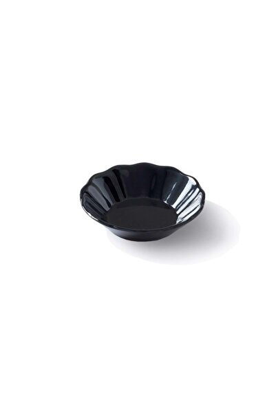 yeni11 Külsan Thermoset Melamine 6 Pieces Tea Plate 10 cm Black