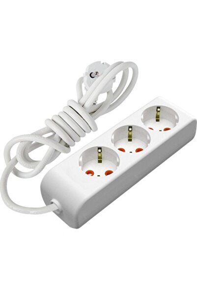 VİKO Multi-let Üçlü 3 Lü Grup Priz 1 Metre Topraklı Çocuk Korumalı