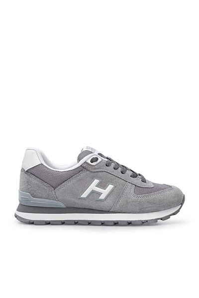 Hammer Jack Peru Women's Gray White Sneaker Leather Shoes 102 19250-g