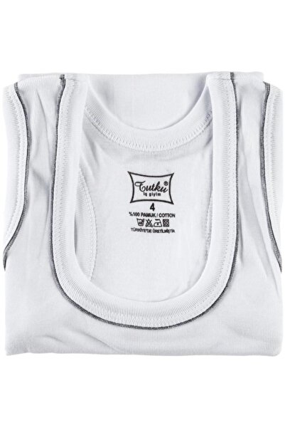 Tutku Бавовняний хлопчачий різнокольоровий спортивний майка з прямими бретелями, зручний для щоденного носіння 01301